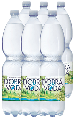 Dobrá voda Neperlivá s příchutí bílé hrozny 6x1,5L