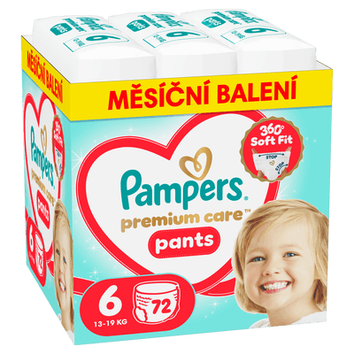 Pampers Premium Plenkové kalhotky Monthly Box, vel. 6 (13-19 kg)