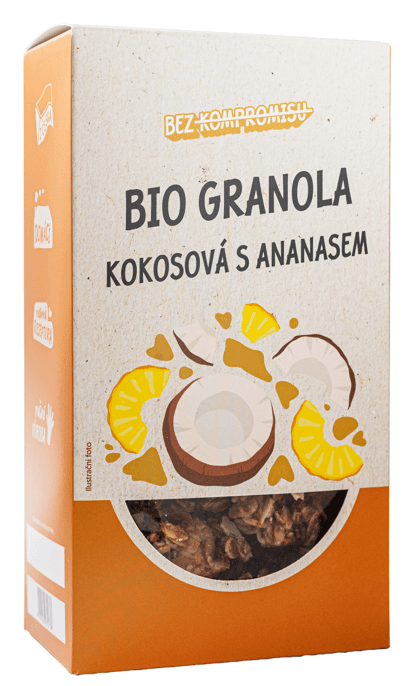 BIO Granola kokosová s ananasem