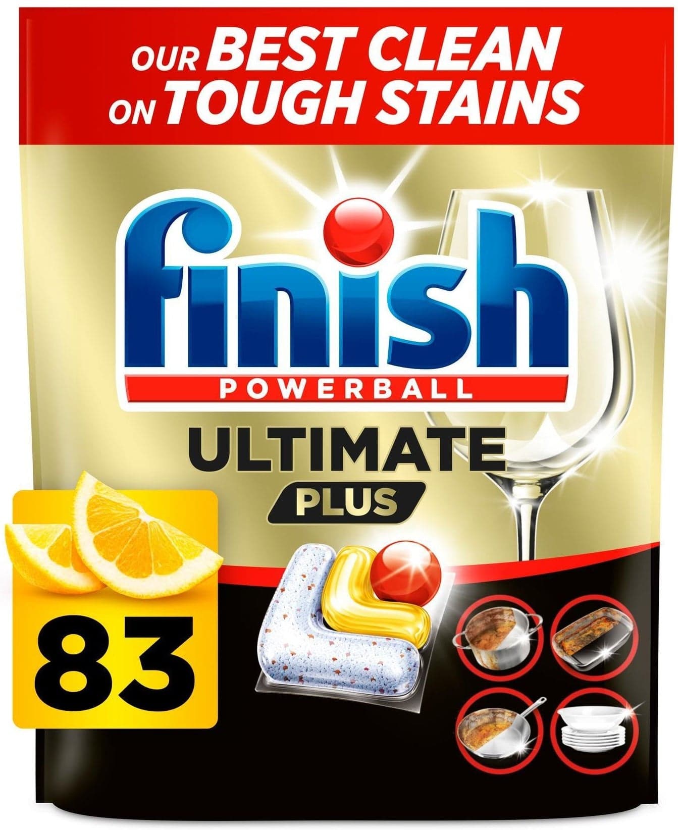 Finish Ultimate Plus Lemon kapsle do myčky nádobí