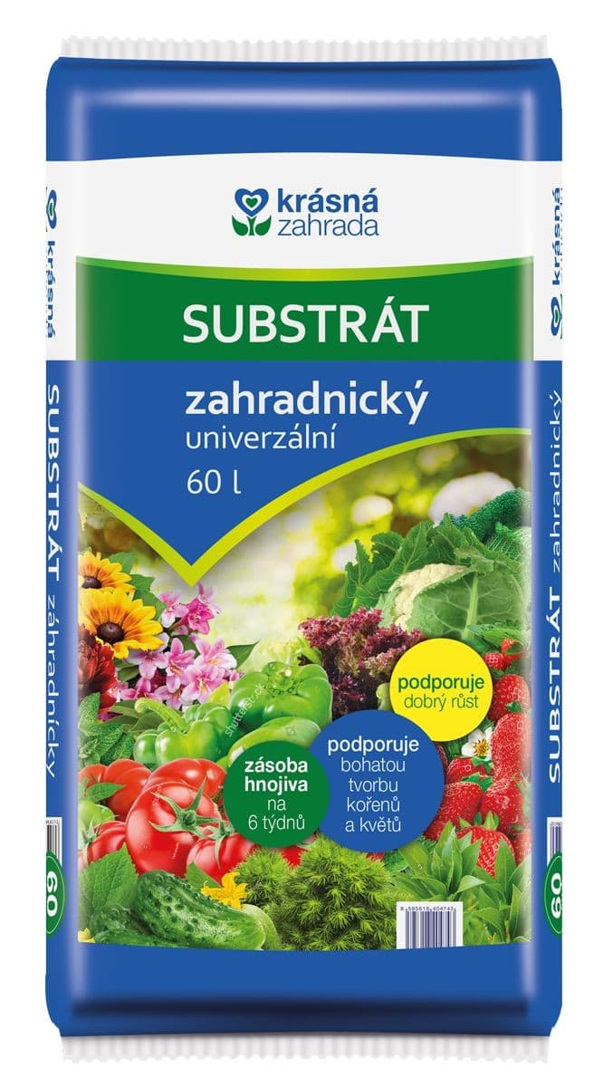 Krásná zahrada Zahradnický substrát univerzální 60 l