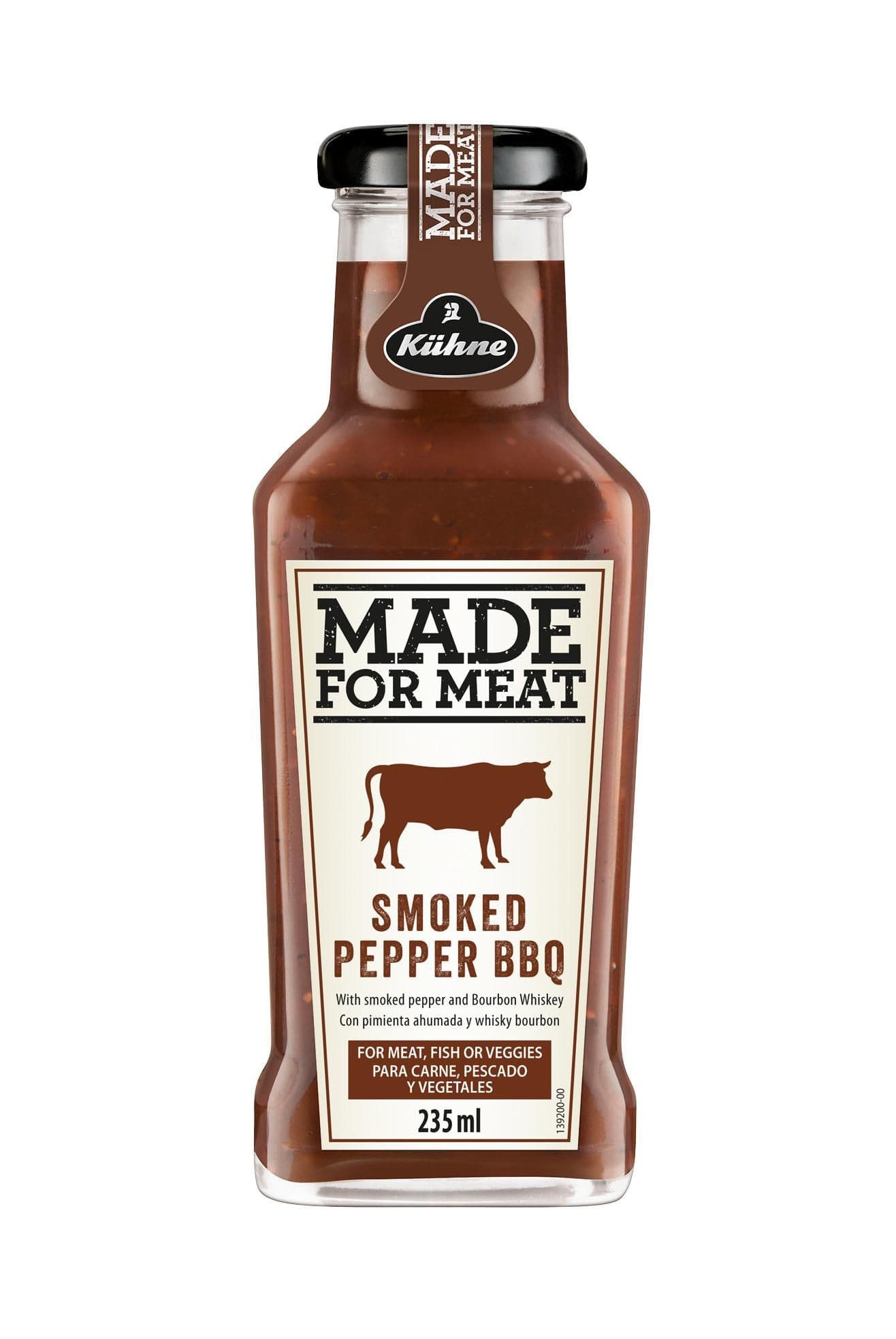 Kühne Made for meat BBQ omáčka s uzeným pepřem 235ml