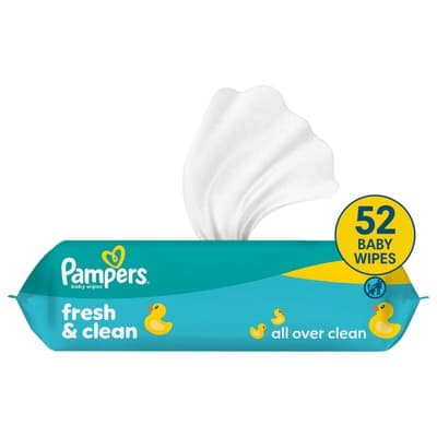 Pampers Ubrousky Fresh Clean Zero Plastic