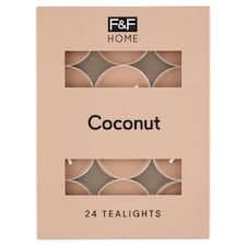F&F Home Coconut vonné čajové svíčky 24 x 8,3g