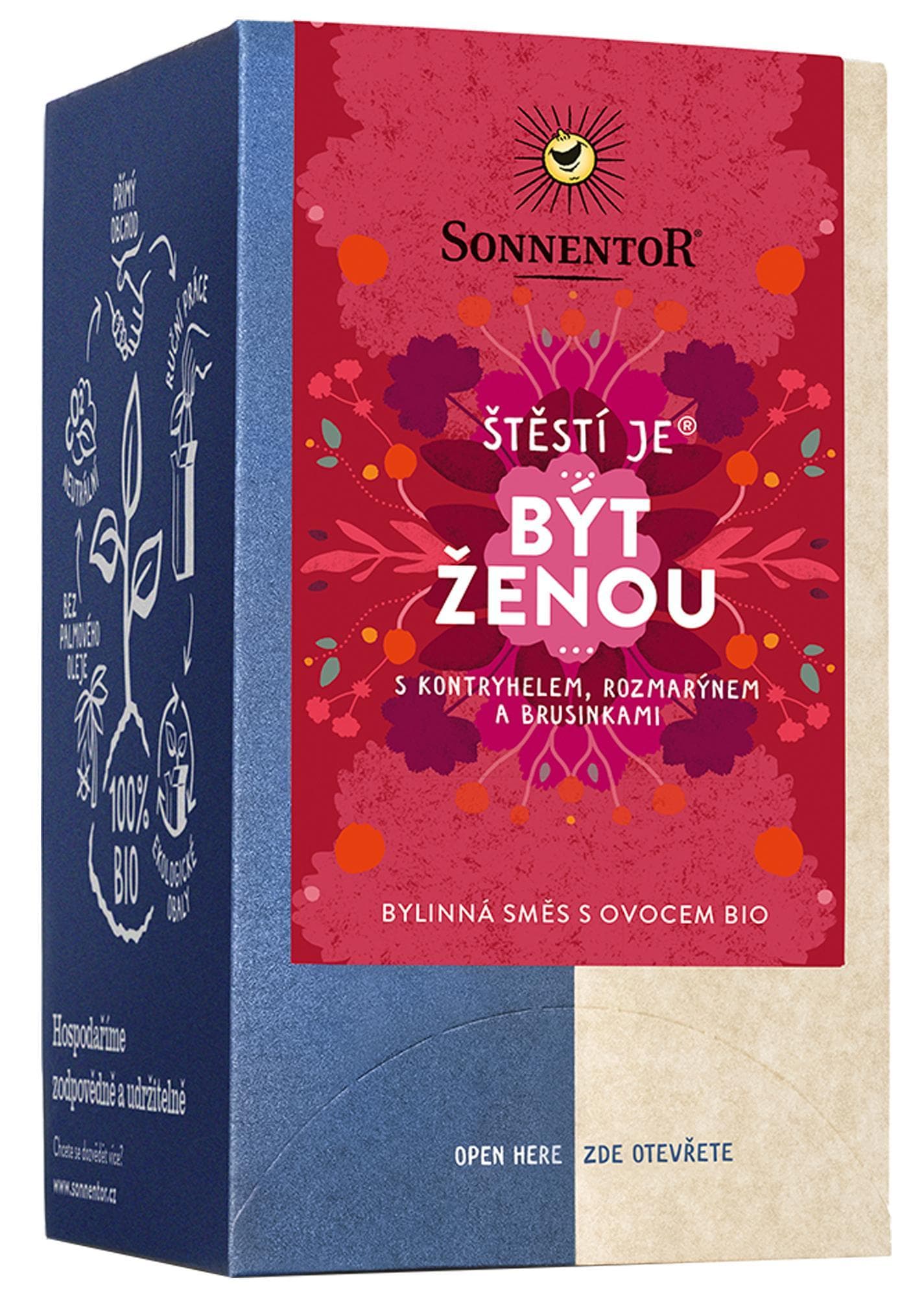Sonnentor BIO Bylinná směs Štěstí je být ženou