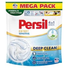 Persil Discs 4in1 Deep Clean Expert Sensitive přípravek pro praní prádla 54 praní 54 x 16,5g (891g)