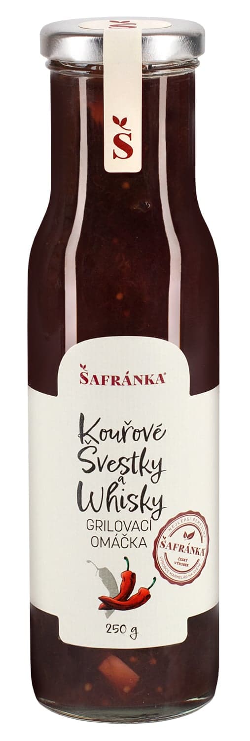 Šafránka Kouřové švestky a Whisky grilovací omáčka 250 g