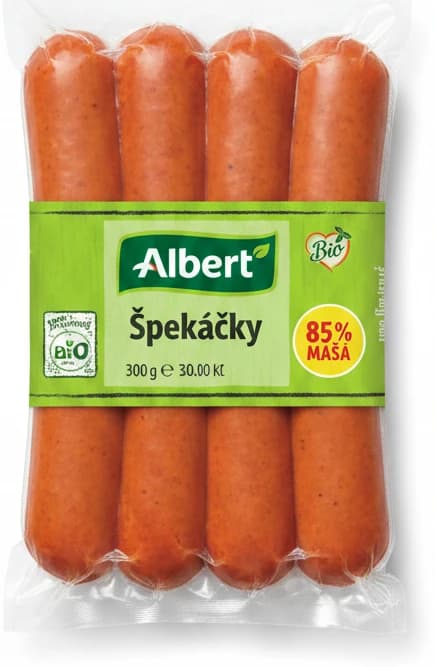 Albert Bio Špekáčky 300g