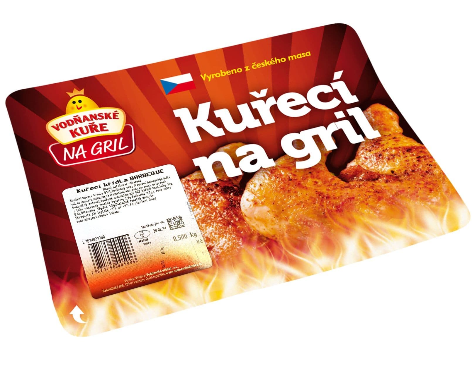 Vodňanské kuře Kuřecí křídla barbeque