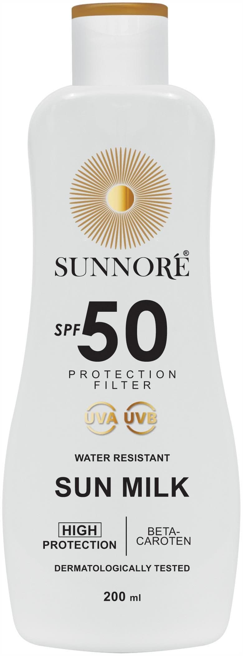 Sunnoré Opalovací mléko SPF 50 200 ml