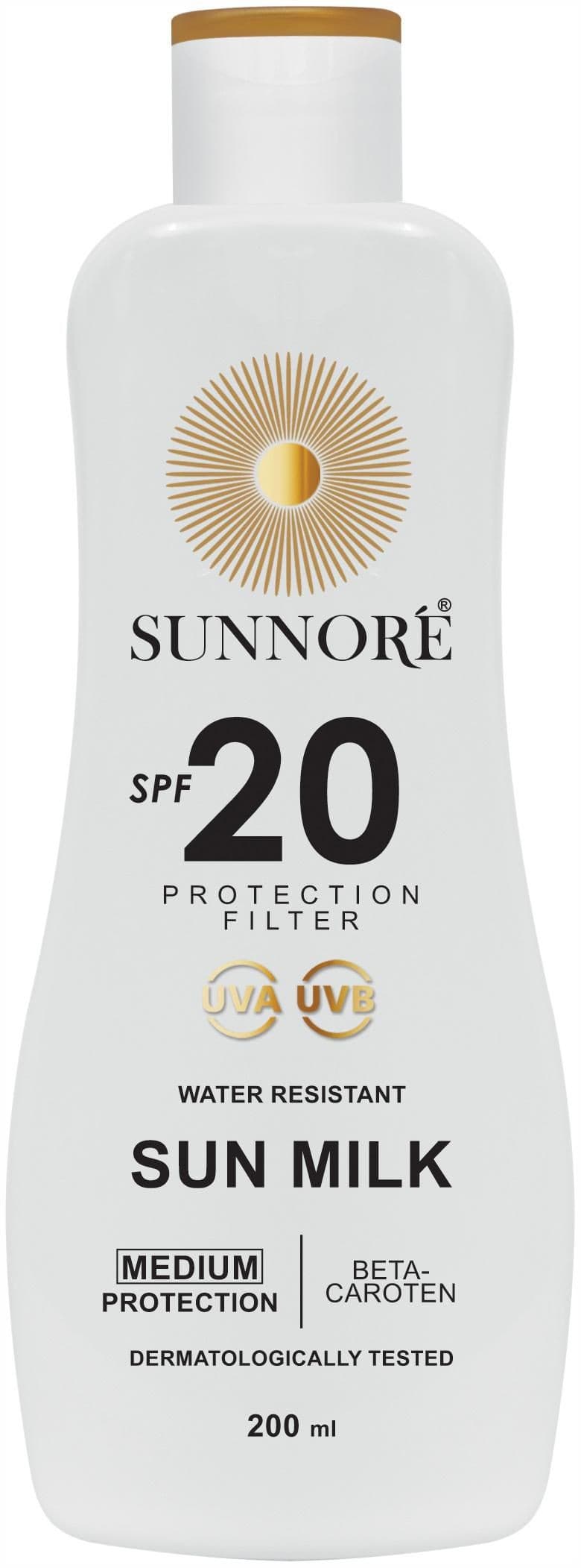 Sunnoré Opalovací Mléko SPF 20 200ml