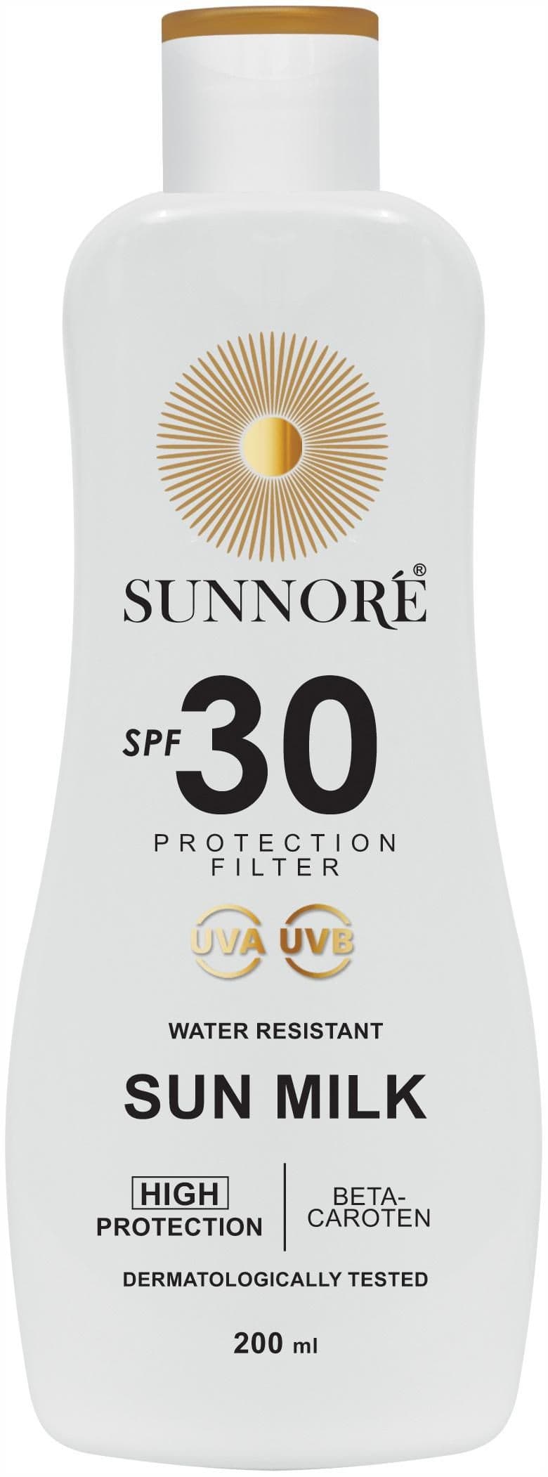 Sunnoré Opalovací mléko SPF 30 200ml