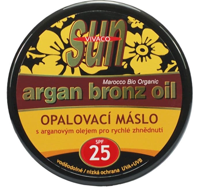 Vivaco opalovací máslo Argan  OF25 200ml