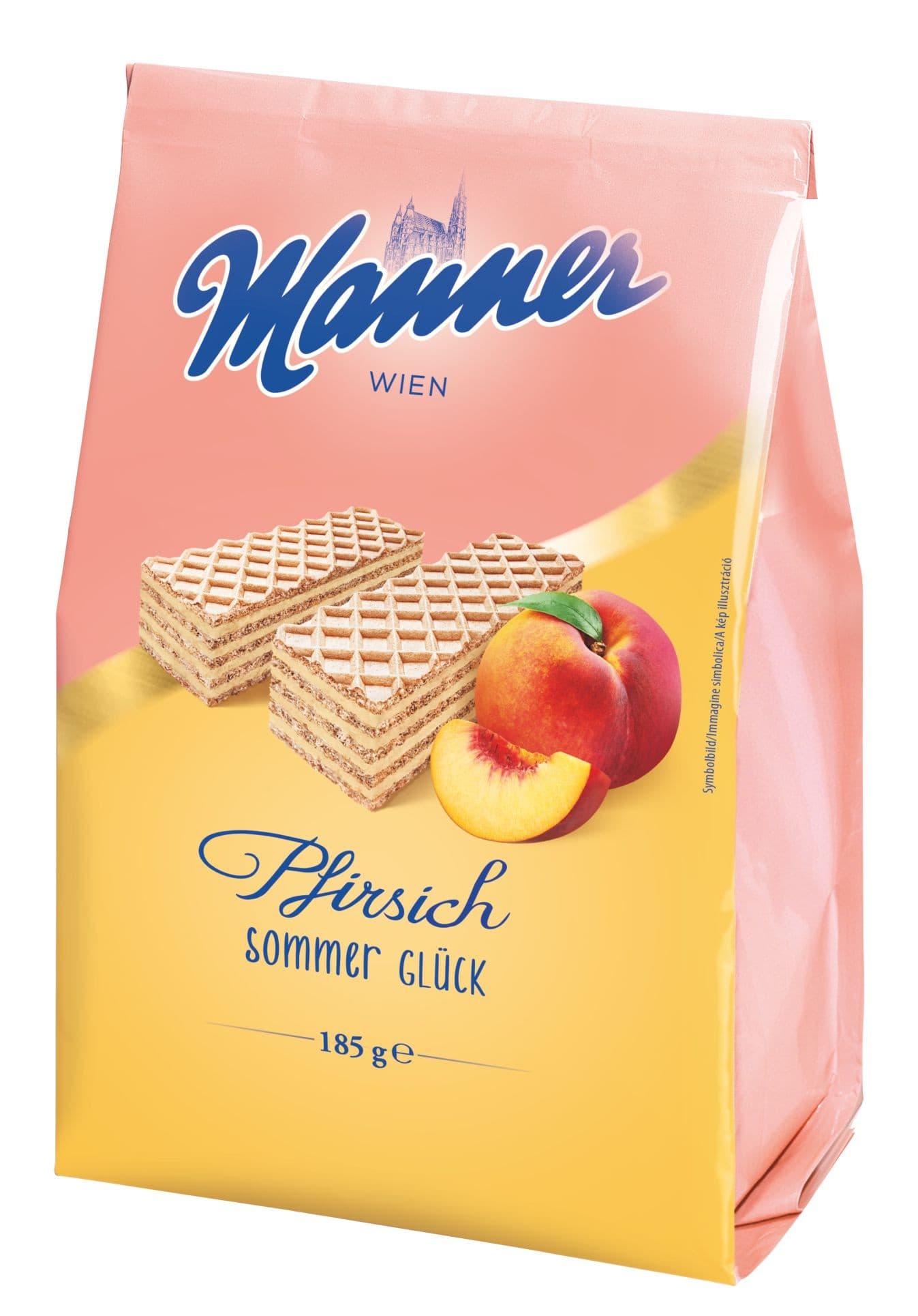 Manner Oplatky s broskvovou náplní 185g