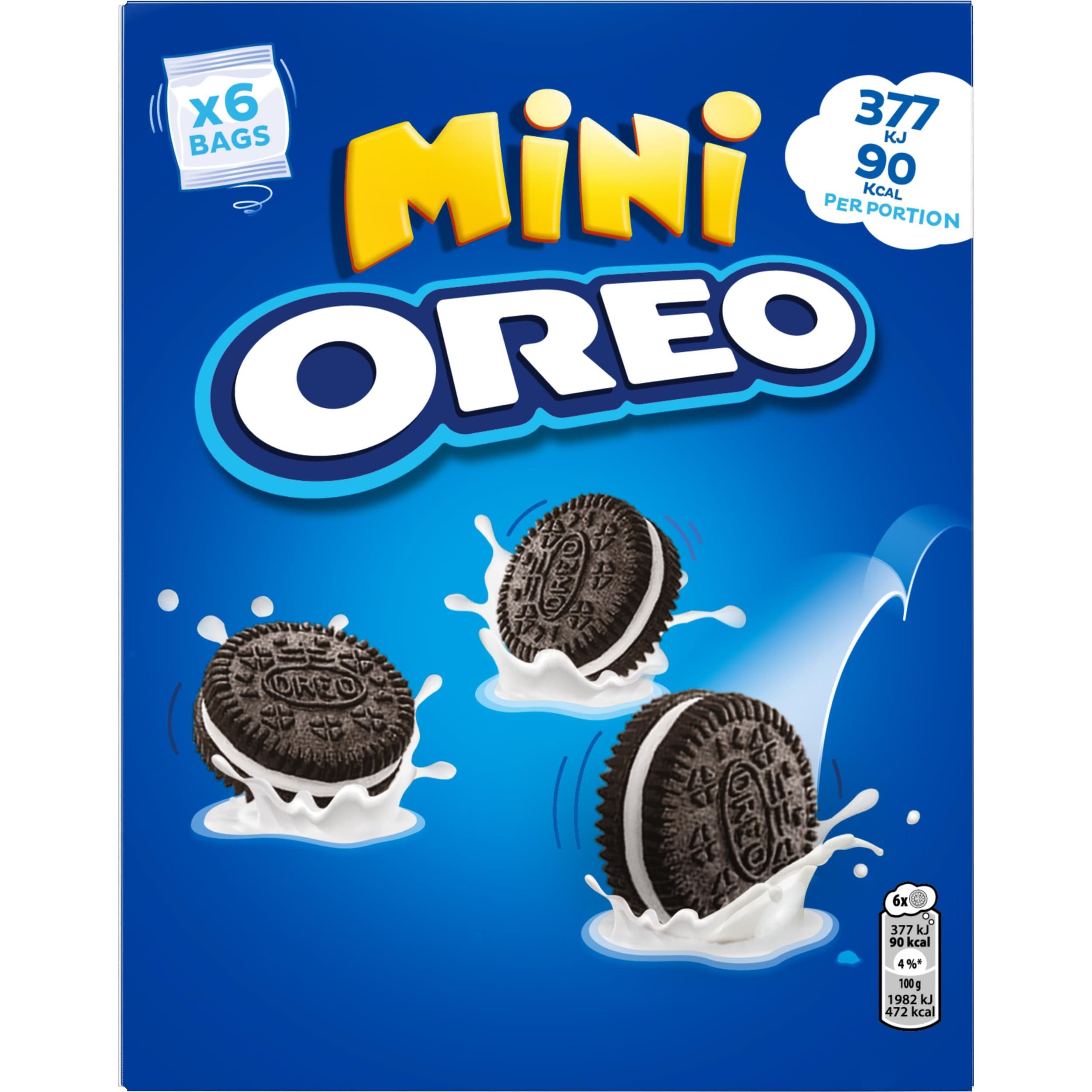 Oreo Sušenky mini s vanilkovou náplní 114g