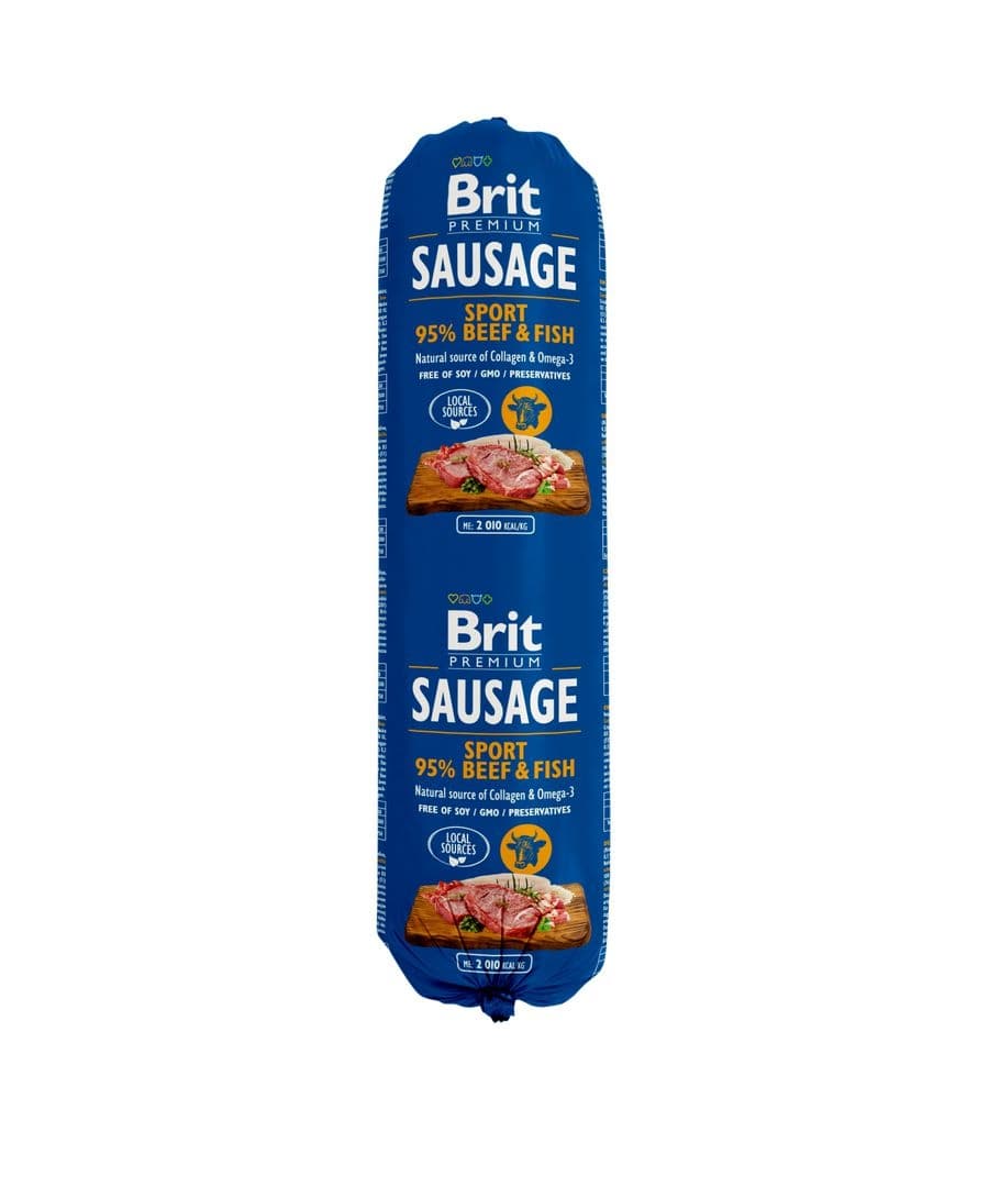 Brit Sausage Beef & Fish-Sport formula 800 g
