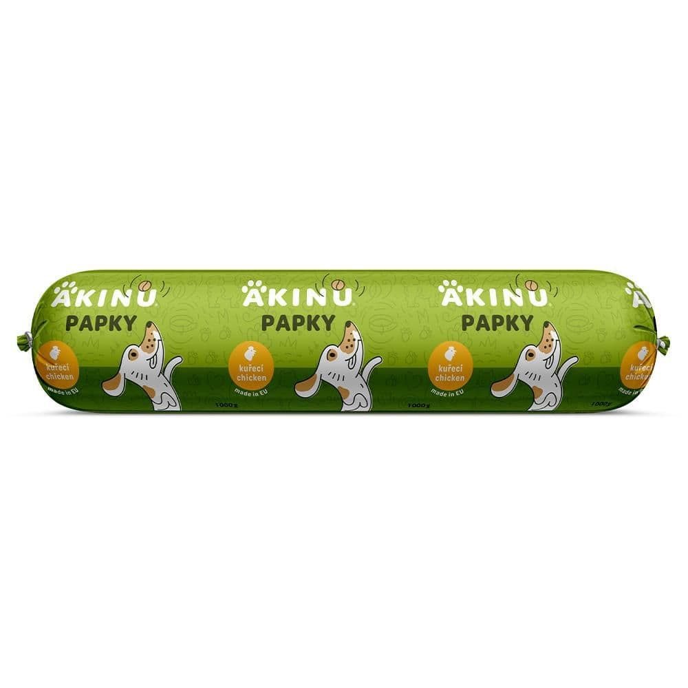 Papky Kuřecí salám krmivo pro psy 1000g