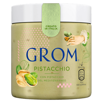 Grom Pistácie italská zmrzlina v kelímku