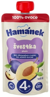 Hamánek 100% ovoce Švestka, jablko