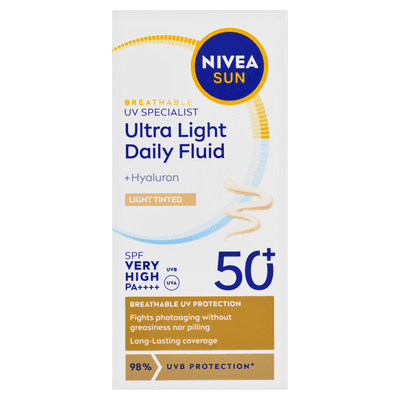 Nivea Sun Face Invisible Ultra Light Daily Fluid Tinted Light