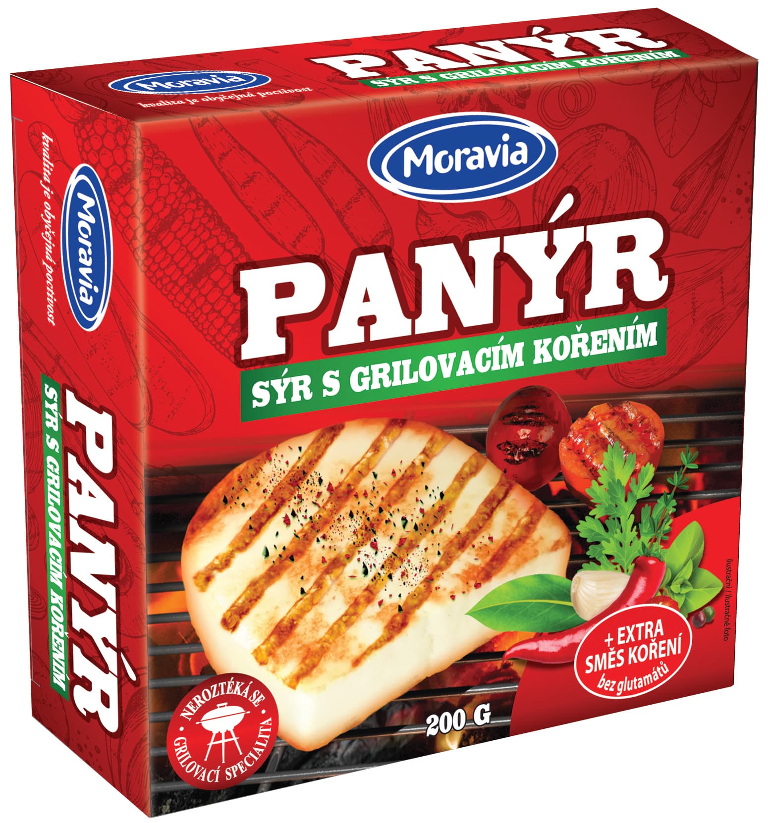 Moravia Panýr sýr na gril s kořením