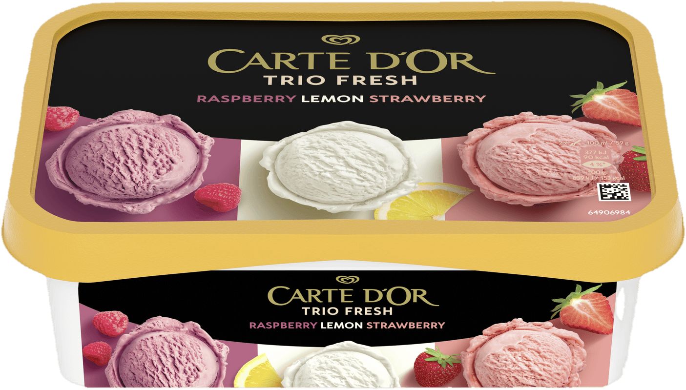 Carte d'Or Trio Rasp–Lemon–Straw 0,59 l