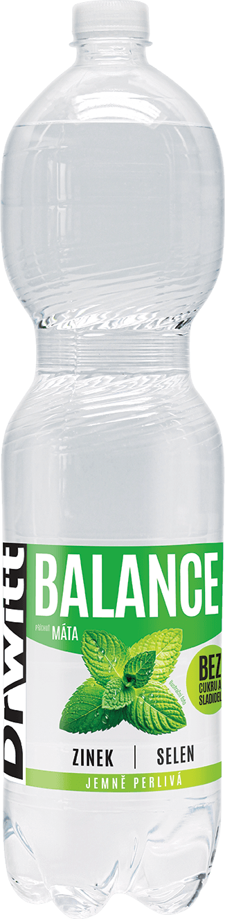DrWitt Balance jemně perlivá máta 1,5 l