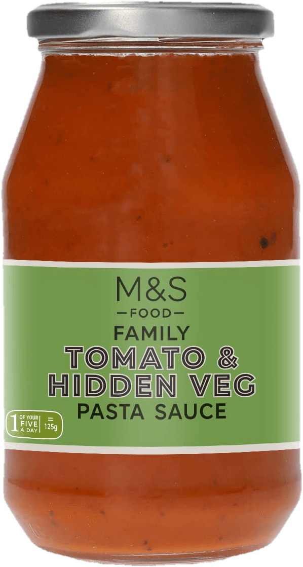 Marks & Spencer Rajčatová omáčka na těstoviny s červenou paprikou, mrkví, cibulí a cuketou