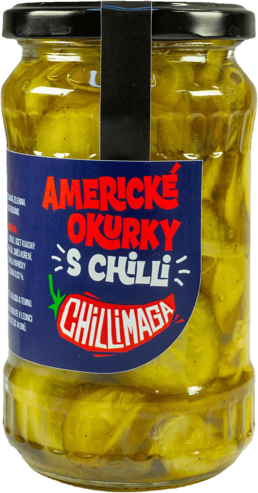 ChilliMaga Americké okurky s chilli 300 g