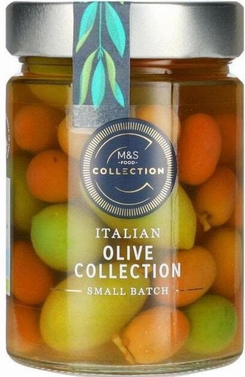 Marks & Spencer Směs italských oliv s peckou ve slaném nálevu