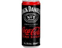 JACK DANIEL'S & Coke Zero 5 %12 x  330 ml