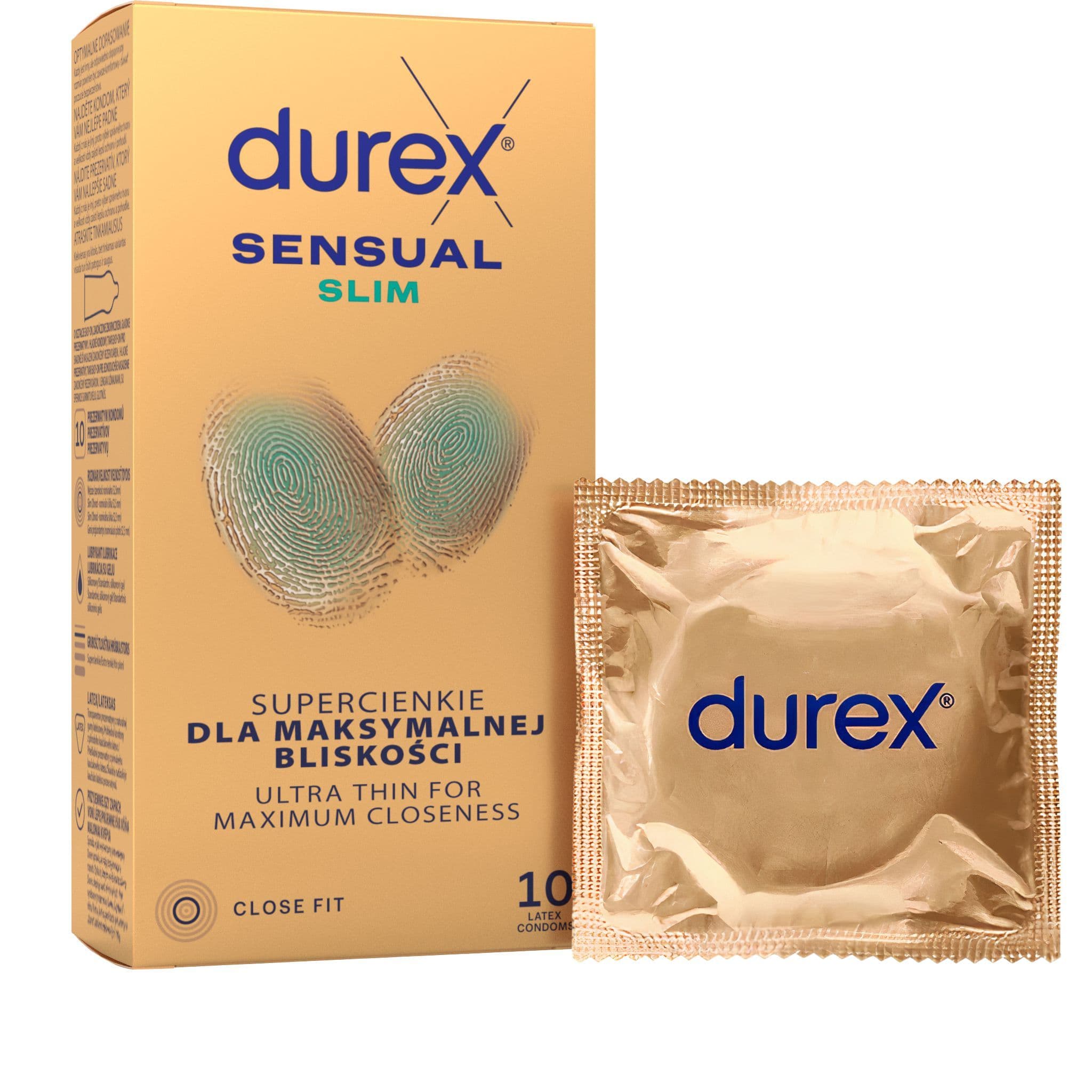 Durex Sensual Slim kondomy 10 ks