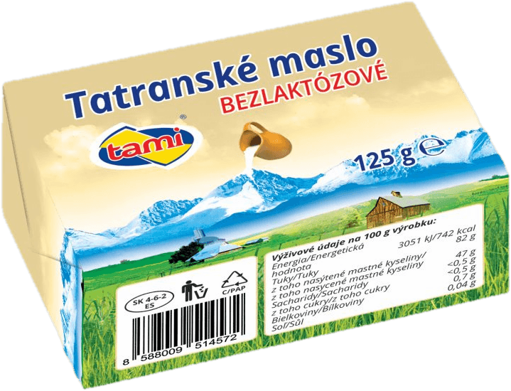Tami Tatranské máslo bezlaktózové