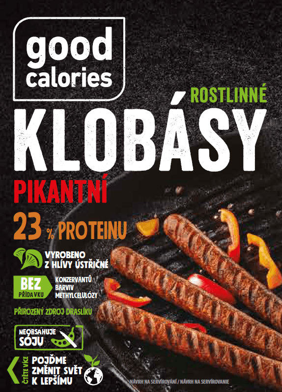 Good Calories Rostlinné klobásy pikantní 180 g