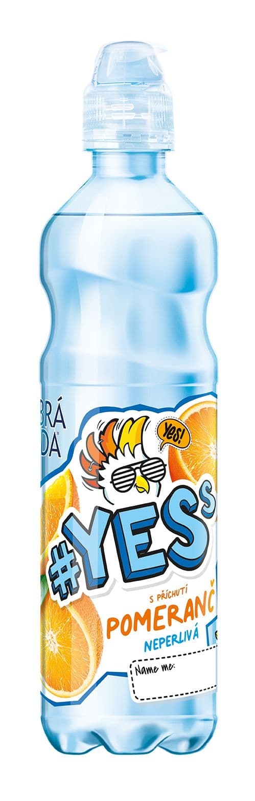 #YESs pomeranč neperlivá 0,5l PET