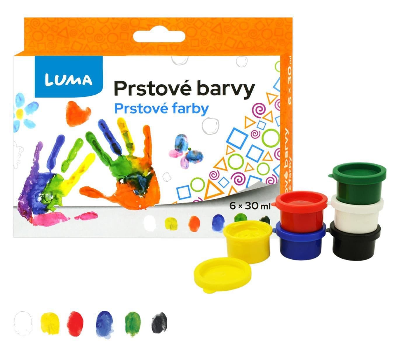 Luma Barvy prstové 6 barev 30ml