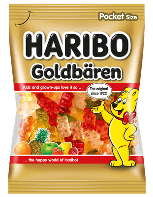Haribo Goldbären želé s ovocnými příchutěmi