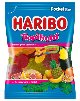 Haribo Tropifrutti želé bonbóny s ovocnými příchutěmi