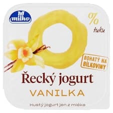 Milko Řecký jogurt vanilka 0 % 140g