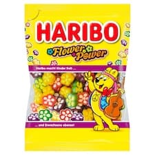 Haribo Flower Power želé kytičky s ovocnými příchutěmi 90g