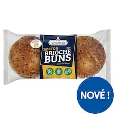 Schulstad Pšeničné bulky ve stylu briošek posypané lněným semínkem a sezamem 4 x 81g (324g)