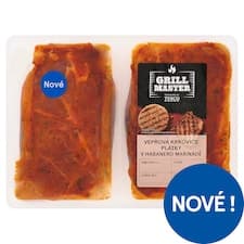 Grill Master Vepřová krkovice plátky v habanero marinádě 0,600kg