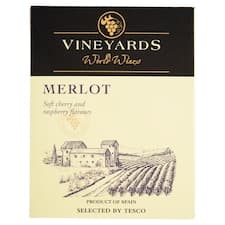 Vineyards World Wines Merlot červené víno polosuché 3l