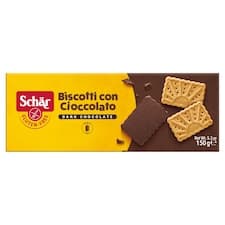Schär Sušenky bez lepku polomáčené v hořké čokoládě 150g