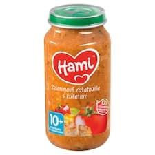 Hami Zeleninové ratatouille s kuřetem masozeleninový příkrm od ukončeného 10. měsíce 250g