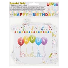 Decorata Party Happy Birthday papírová girlanda s písmeny 2 m