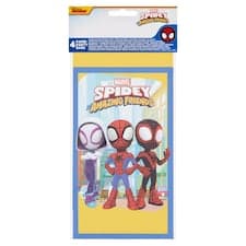 Decorata Party Marvel Spidey and His Amazing Friends papírové dárkové sáčky 4 ks