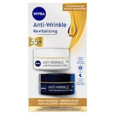 Nivea Obnovující denní a noční krém proti vráskám 55+ 2 x 50ml