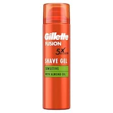 Gillette Fusion Gel Na Holení S Mandlovým Olejem, Pro Citlivou Pokožku, 200ml