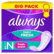 Always Daily Fresh Normal, Se svěží vůní 58 ks